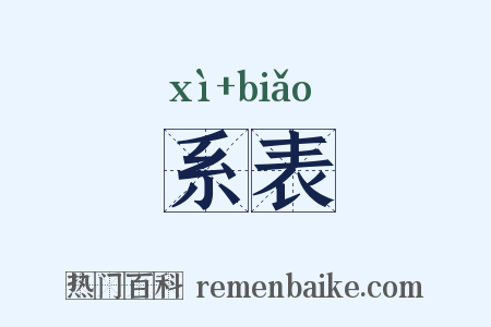 系表是什么意思的图片